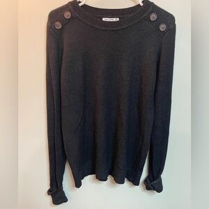 Pink Clover‎ Dark Gray Crewneck Sweater Size Medium